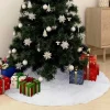 Furniture Limited Kerststukjes> - Kerstboomrok 122 Cm Kunstbont Wit