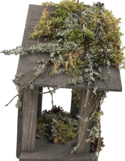 Garden Spirit Kerststallen> Kerststal 22 X 36 X 36 Cm Met Mos Kerststalletje Bruin