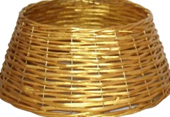 Gerim Kerstboomrok/Kerstboommand - Goud Gevlochten - D38 Cm En H16 Cm - Voor Kerstboom Van 120 Cm Cheap
