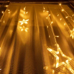 Giftmas Sterrengordijn - Kerstverlichting Buiten & Binnen - 2.5M Sale