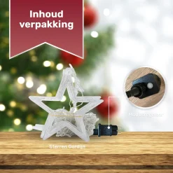 Giftmas Sterrengordijn - Kerstverlichting Buiten & Binnen - 2.5M Sale