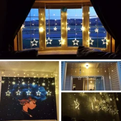 Giftmas Sterrengordijn - Kerstverlichting Buiten & Binnen - 2.5M Sale