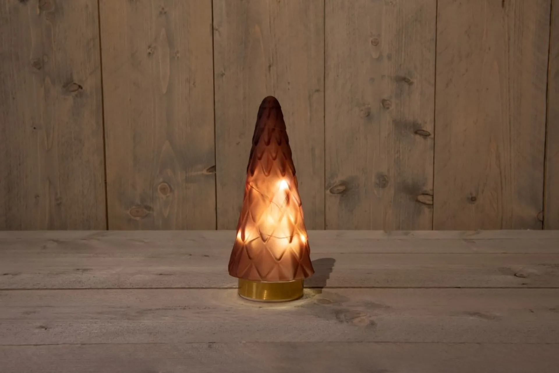 Anna's Collection Glazen Boom Mat Bordeaux Met Gouden Voet 10.5X24.5Cm 3Xaaaanna's Co... Cheap