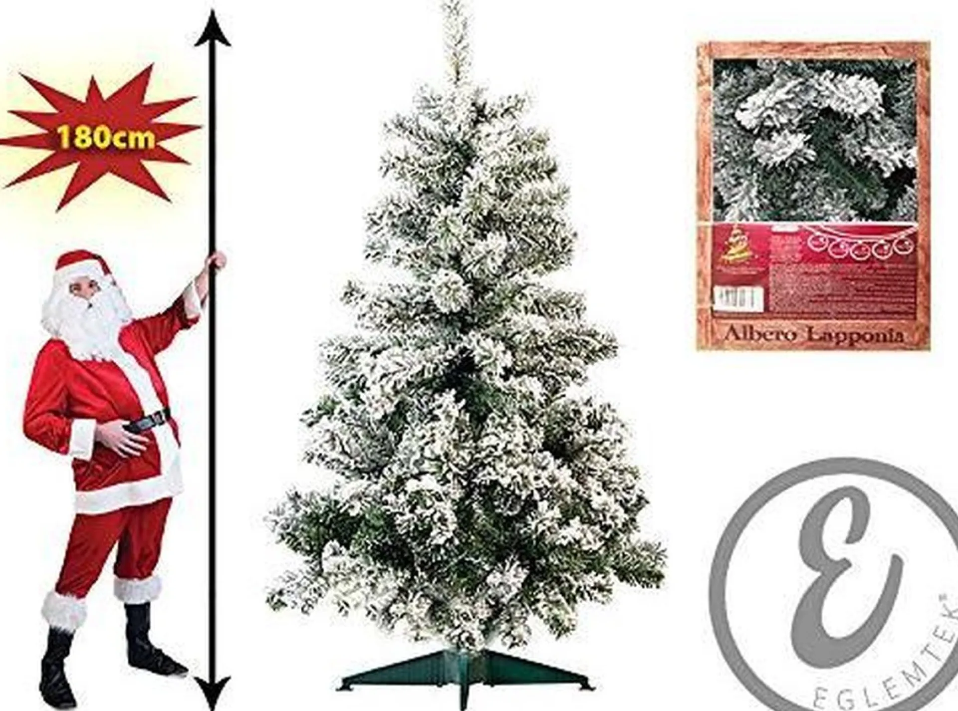 Merkloos 4Goodz Diep Besneeuwde Kunstkerstboom - 180X114 Cm New