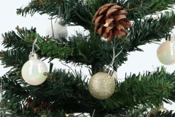 Merkloos 4Goodz Kunstkerstboom All-In-One Led Verlichting En Versiering 50Cm - Goud/Wit Sale