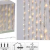 DecorativeLIghting Gordijnverlichting - 320Led - 100X200Cm - Warm Wit Best Sale