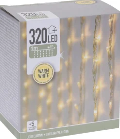 DecorativeLIghting Gordijnverlichting - 320Led - 100X200Cm - Warm Wit Best Sale