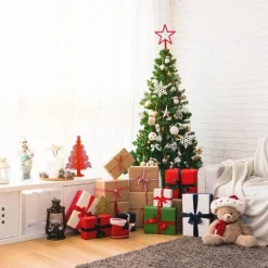 Silumen Groene Kerstboom 150Cm Met 280 Hoofden - Plastic - Groen - Clearance