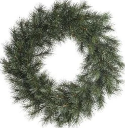 Decoris Kerstkransen>Groene Kerstkrans 50 Cm Malmo - Kerstkransen Kerstversieringen/Kerstdecoraties