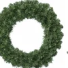 Decoris Kerstkransen>Groene Kerstkrans / Dennenkrans 60 Cm 200 Takken Kerstversiering Met Ijzeren Hanger - Kerstversiering/Kerstdecoratie Kransen