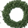 Decoris Kerstkransen>Groene Kerstkrans/Dennenkrans/Deurkrans 50 Cm Inclusief Helder Witte Verlichting