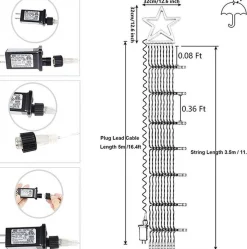 Groenovatie Led Kerstverlichting Lichtketting - Kerstboom - 320 Lampjes - 4 X 3 Meter - Warm Wit Outlet