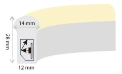 Groenovatie Rgb Led Strip / Neon Flex 24V - 1 Meter - 8 Watt/Meter - Waterdicht Ip65 Cheap