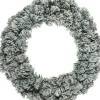 Decoris Kerstkransen>Groen/Witte Kerstkrans 50 Cm Imperial Met Kunstsneeuw - Kerstkransen Kerstversieringen/Kerstdecoraties