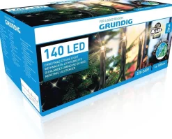 Grundig Kerstverlichting - 140 Led Lampjes - 8 Standen - Met Timer - 1890 Cm- 18.9 Meter - Warm Wit - Cristmas String Light Outlet
