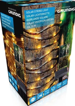 Grundig Lichtsnoer - Solar - 100 Led's - Warm Licht - 10 Meter Clearance