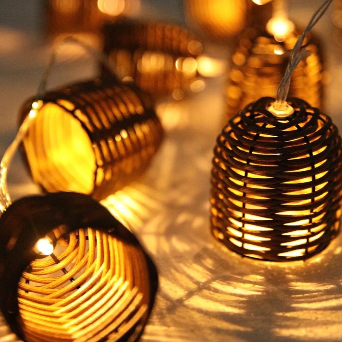 lumisky Guirlandes>Guirlande Solaire Formentera Marron 3.80M