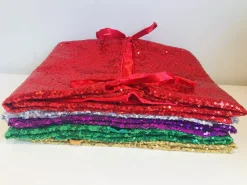 Gustiana ® Kerstboomrok - Kerstboomkleed - Kerstcadeau - Met Rode Pailletten O100 Cm Clearance