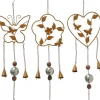Extra Guirlandes>Hanger Guirlande Vlinder Bloem Met Belletjes Set Van 3 Stuks Tuin Of In Huis