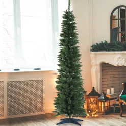 Homcom Kerstboom 390 Takpunten Dennenboom Met Kunststof Standaard 830-182 New