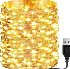 Homezie Fairy Lights - 20 Meter - 200 Leds - Usb - Voor Binnen & Buiten - Lampjes Slinger - Lichtsnoer Binnen & Buiten - Kerstverlichting Flash Sale