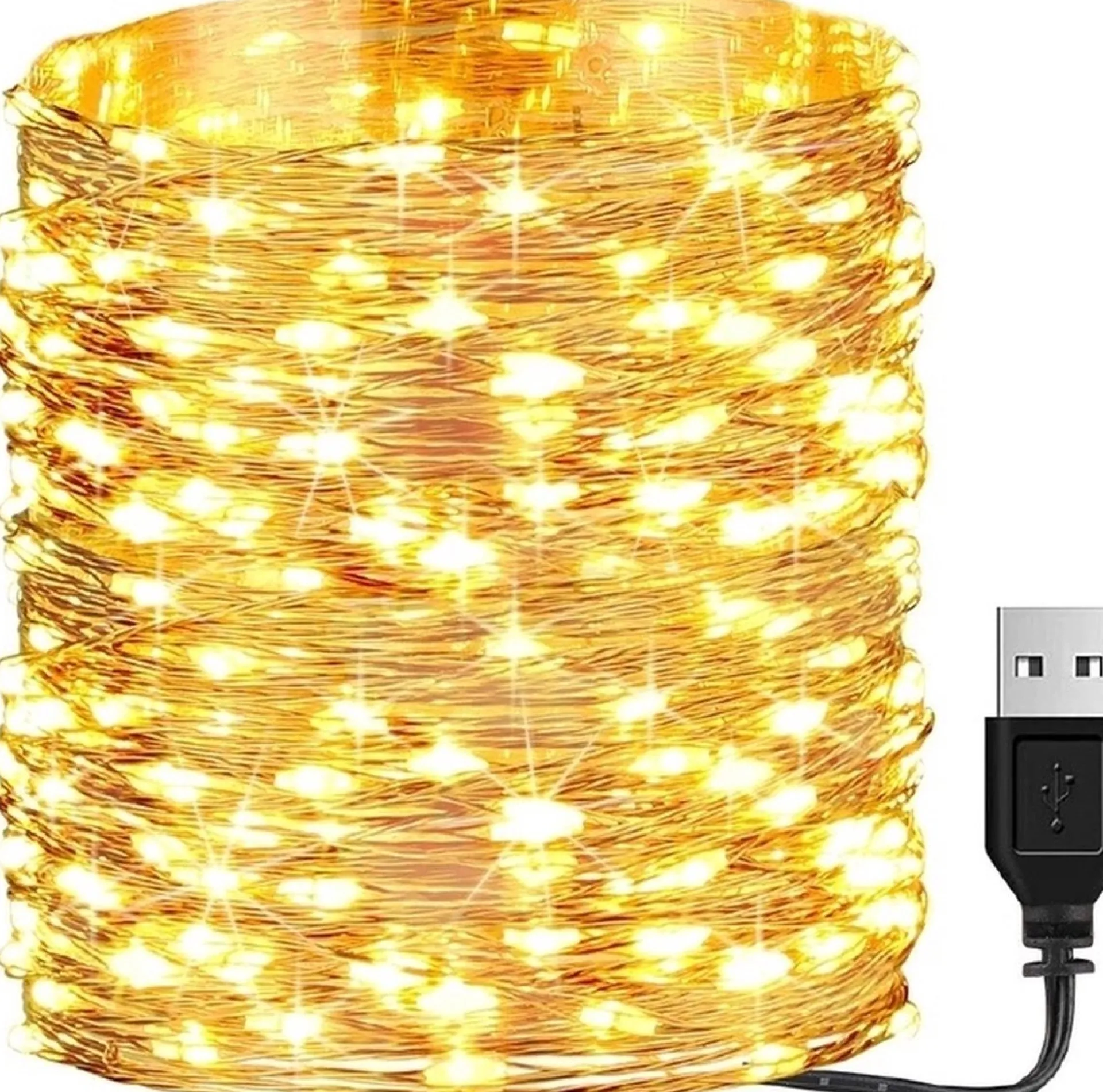Homezie Fairy Lights - 20 Meter - 200 Leds - Usb - Voor Binnen & Buiten - Lampjes Slinger - Lichtsnoer Binnen & Buiten - Kerstverlichting Flash Sale