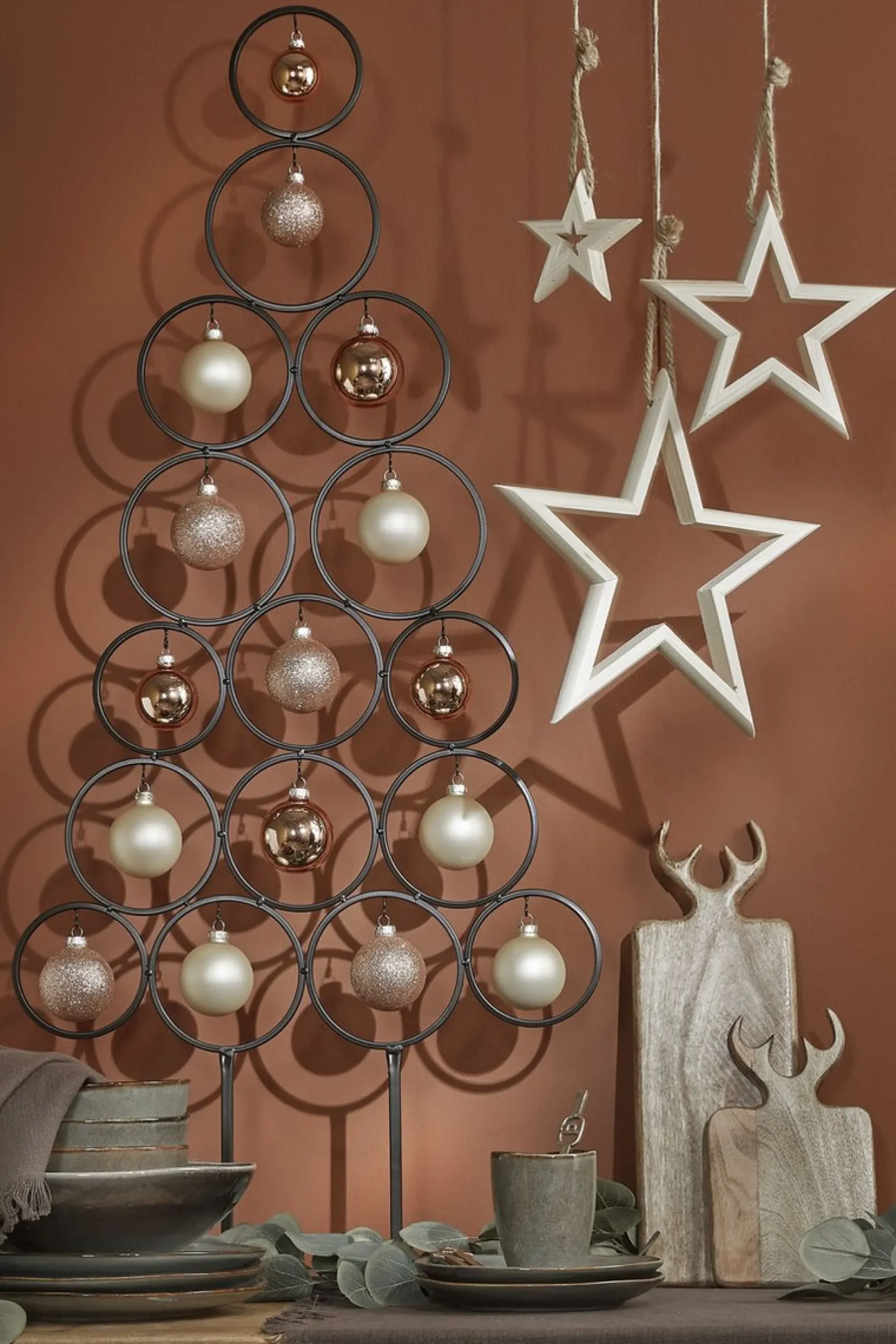 House of Seasons Decoratie Boom Voor 16 Ornamenten - L53 X B15 X H117,5 Cm - Zwart Hot