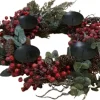 House of Seasons Kerstkransen> Dewberry Kerstkrans Advent Rood D50Cm