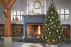 House of Seasons Kerstboomrok - H26 X O58 Cm - Zeegras Off White Shop