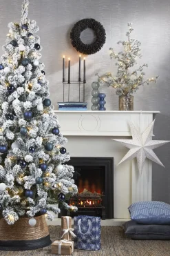 House of Seasons Kerstboomrok - H26 X O50 Cm - Zeegras Zwart New