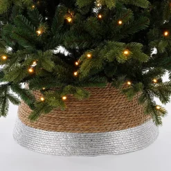 House of Seasons Kerstboomrok - H26 X O50 Cm - Zeegras Zilver Cheap