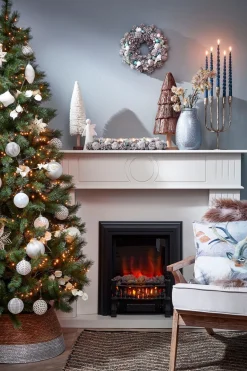 House of Seasons Kerstboomrok - H26 X O50 Cm - Zeegras Zilver Cheap