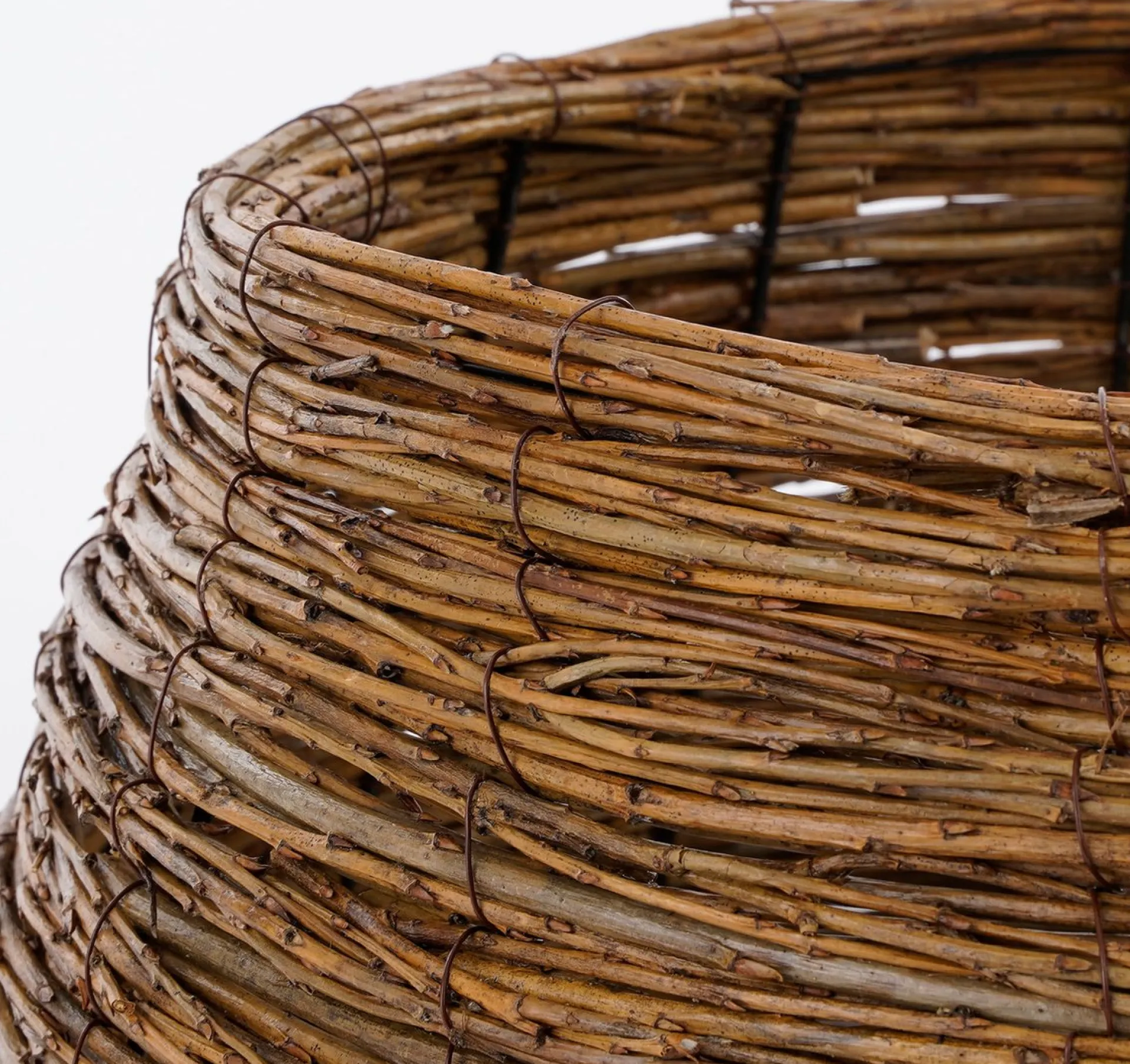 House of Seasons Kerstboommand - H26 X O55 Cm - Wilgentakken - Bruin Fashion