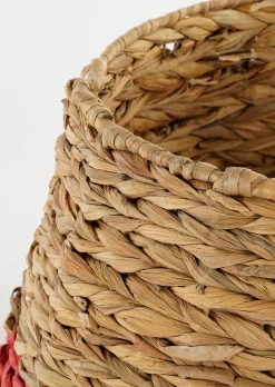 House of Seasons Kerstboomrok Opvouwbaar - H26 X O58 Cm - Zeegras - Rood Clearance