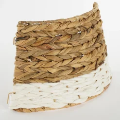 House of Seasons Kerstboomrok Opvouwbaar - H26 X O58 Cm - Zeegras - Wit Sale