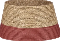 House of Seasons Kerstboomrok - H26 X O50 Cm - Zeegras Donkerrood Fashion