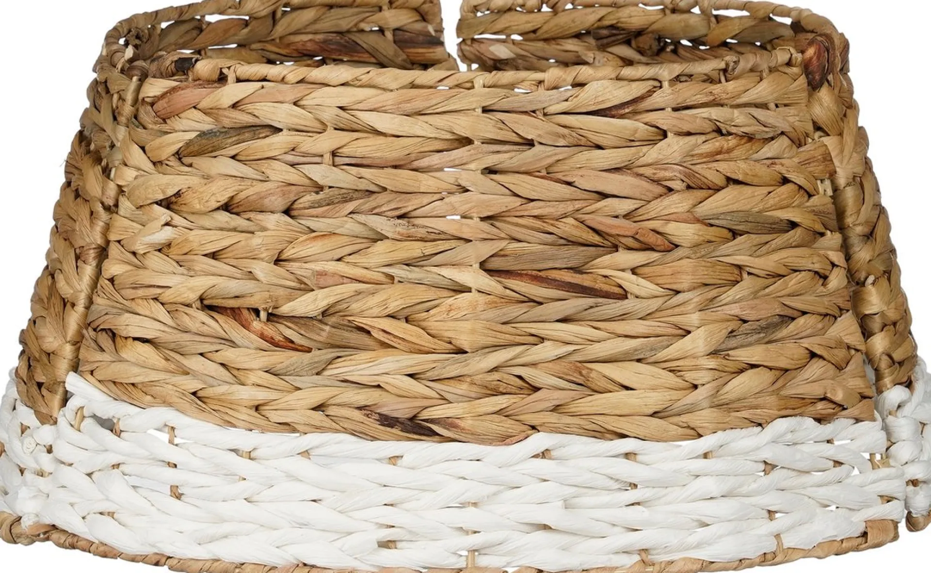 House of Seasons Kerstboomrok Opvouwbaar - H26 X O51 Cm - Zeegras - Wit Clearance