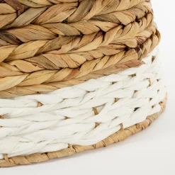 House of Seasons Kerstboomrok Opvouwbaar - H26 X O51 Cm - Zeegras - Wit Clearance