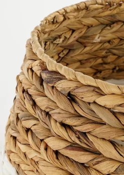 House of Seasons Kerstboomrok Opvouwbaar - H26 X O51 Cm - Zeegras - Wit Clearance