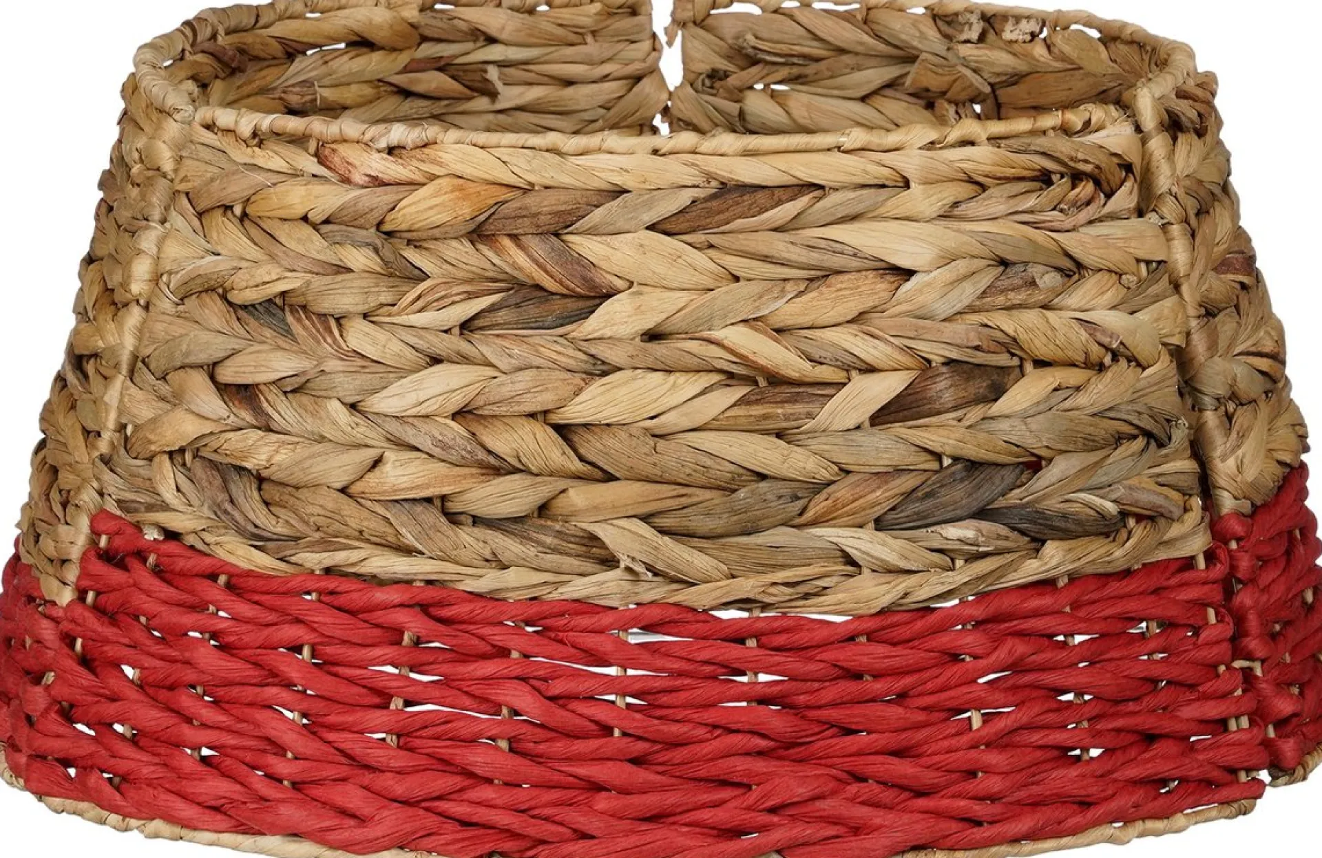 House of Seasons Kerstboomrok Opvouwbaar - H26 X O51 Cm - Zeegras - Rood Best