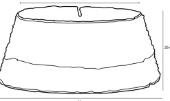 House of Seasons Kerstboomrok Opvouwbaar - H26 X O58 Cm - Zeegras - Zwart Store