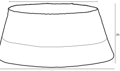 House of Seasons Kerstboomrok - H26 X O58 Cm - Zeegras Grijs Outlet