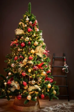 House of Seasons Kerstboomrok - H26 X O50 Cm - Zeegras Goud Flash Sale