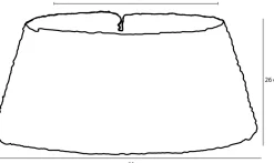 House of Seasons Kerstboomrok Opvouwbaar - H26 X O58 Cm - Zeegras - Naturel Bruin Cheap