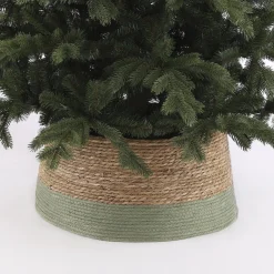 House of Seasons Kerstboomrok - H26 X O58 Cm - Zeegras Groen Best Sale