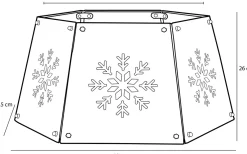 House of Seasons Kerstboomrok - L58 X B50,5 X H26 Cm - Metaal - Rood Shop