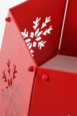 House of Seasons Kerstboomrok - L58 X B50,5 X H26 Cm - Metaal - Rood Shop