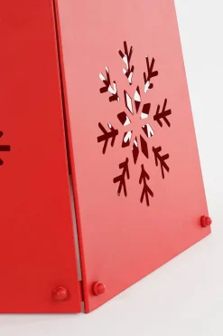 House of Seasons Kerstboomrok - L58 X B50,5 X H26 Cm - Metaal - Rood Shop