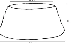 House of Seasons Lorens Kerstboommand - H21 X O50 Cm - Wilgentakken Cheap