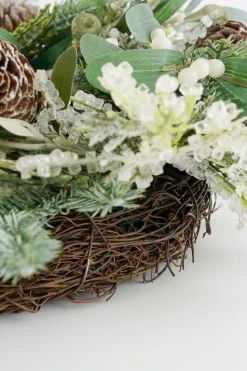 House of Seasons Kerstkransen></noscript> Vamor Kerstkrans - O50 Cm - Groen